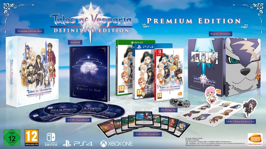 Tales of Vesperia: Definitive Edition – Premium Edition includes 4